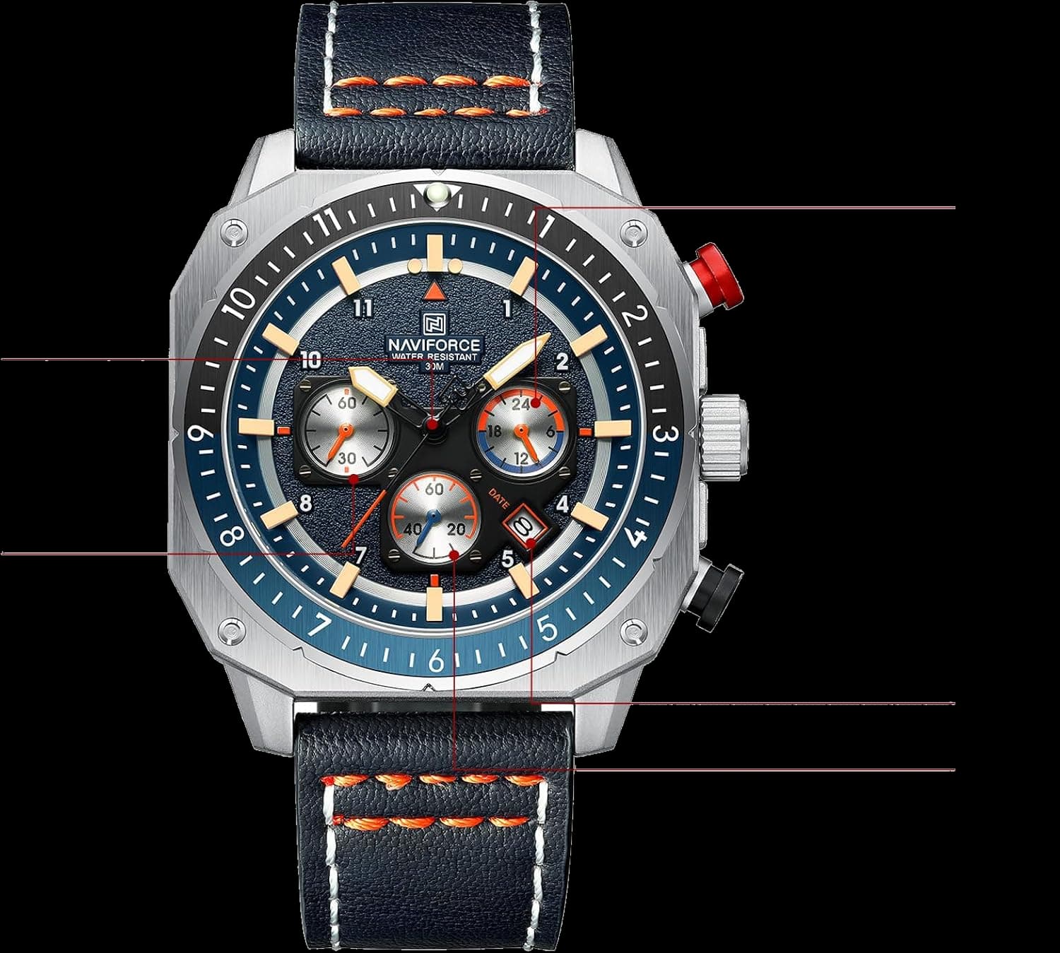NAVIFORCE NF8057 Chronograph Watch