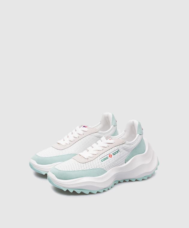 Casablanca Atlantis White Leather Sneakers