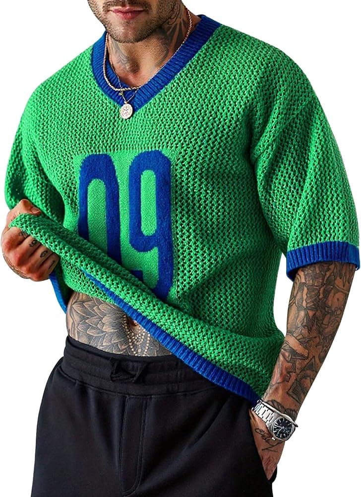 V-Neck Knitted Jersey No. 9